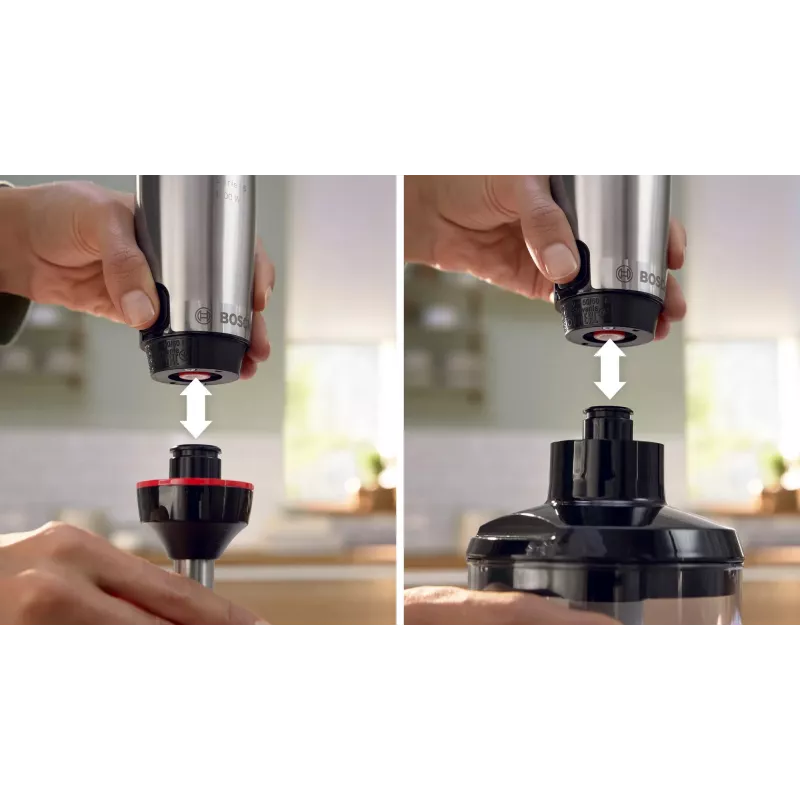 Bosch Serie 6 MSM6M621 blenderis 0.5 L Iegremdējamais blenderis 1000 W Melns, Nerūsējošais tērauds