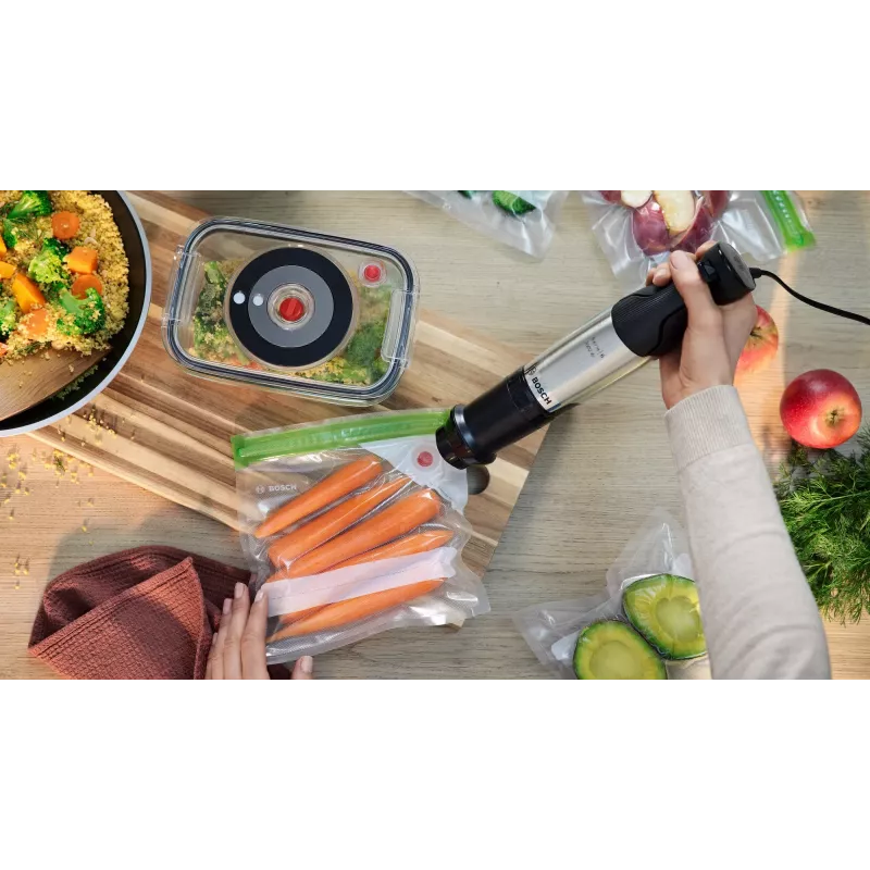 Bosch Serie 6 MSM6M621 blenderis 0.5 L Iegremdējamais blenderis 1000 W Melns, Nerūsējošais tērauds