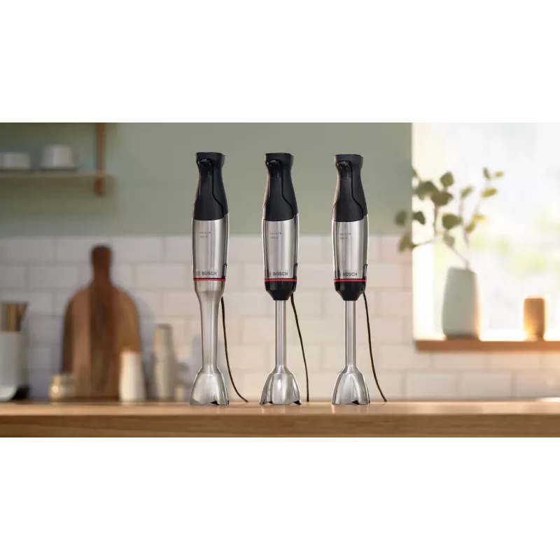 Bosch Serie 6 MSM6M621 blenderis 0.5 L Iegremdējamais blenderis 1000 W Melns, Nerūsējošais tērauds