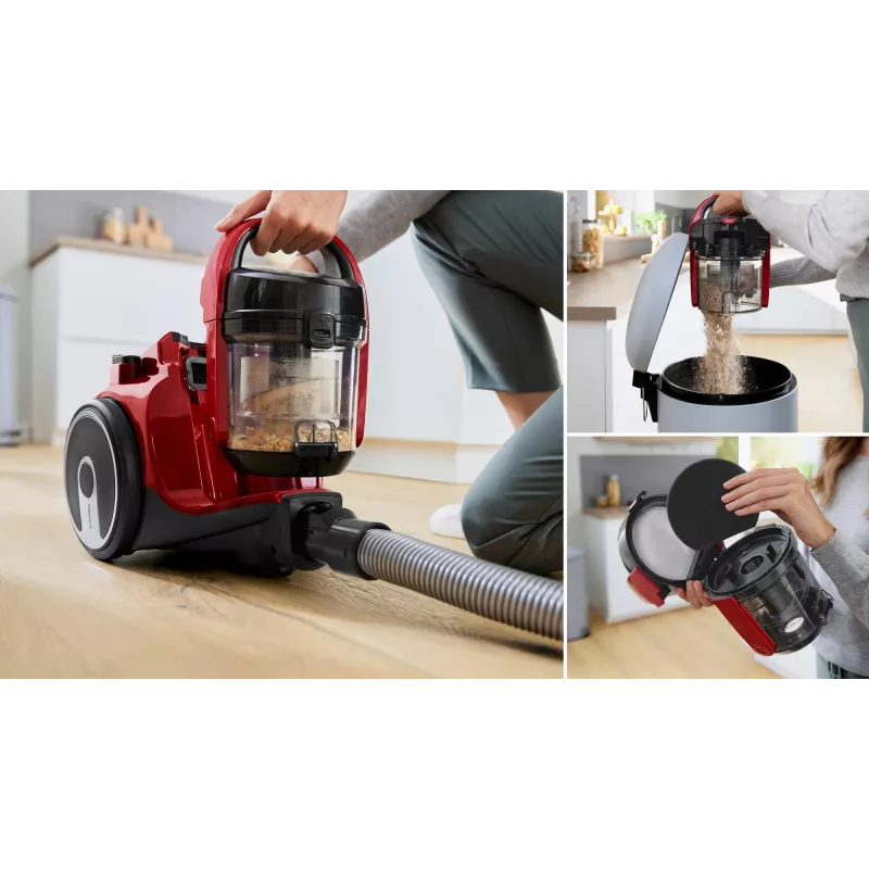 Bosch Serie 2 BGC05AAA2 putekļsūcējs 1,5 L cilindra putekļsūcējs sausā tīrīšana 700 W bez maisiņa