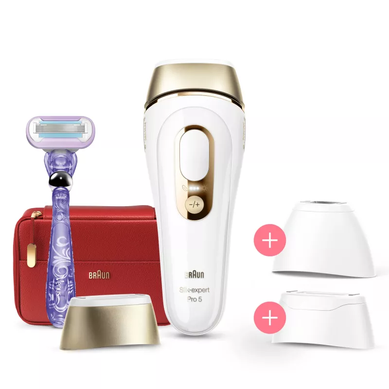 Braun Silk-expert Pro Silk·expert Pro 5 PL5267 Intensīvas impulsu gaismas (IPL) Zelta, Baltā