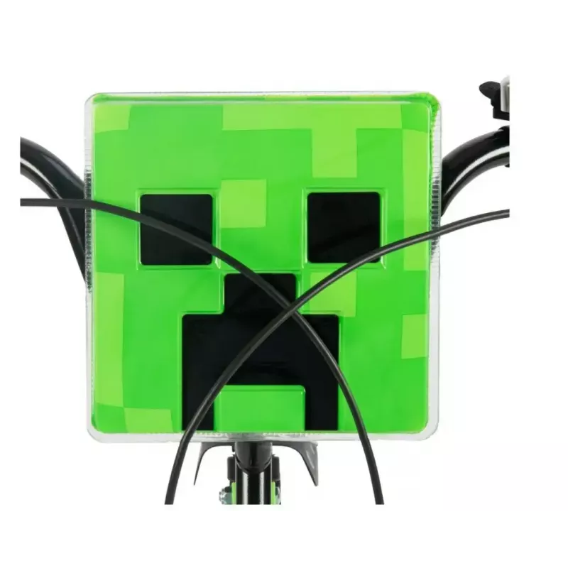 HUFFY Minecraft 16 collu zaļš bērnu velosipēds — 16 collu tērauda rāmis, viens ātrums, priekšējās/aizmugurējās suporta bremzes