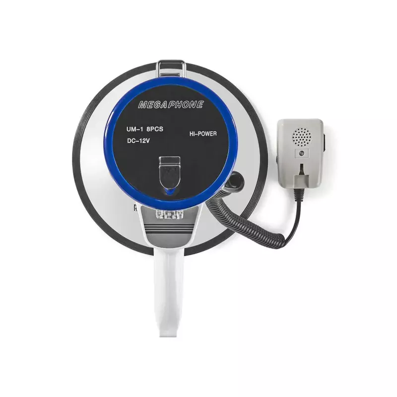 Megafons Nedis MEPH200WT balts zils 20W 300m diapazons