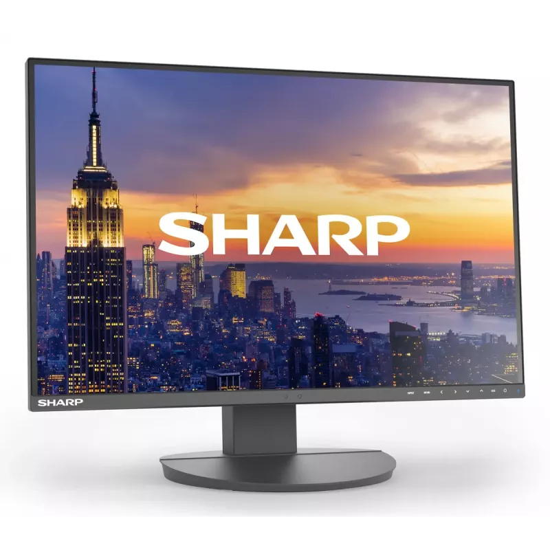 Sharp MultiSync EA242W 24 collu LCD monitors IPS 1920 x 1200 16:10 5 ms USB 3.2 centrmezgls VESA augstumā regulējams melns