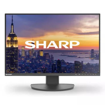 Sharp MultiSync EA242W 24 collu LCD monitors IPS 1920 x 1200 16:10 5 ms USB 3.2 centrmezgls VESA augstumā regulējams melns