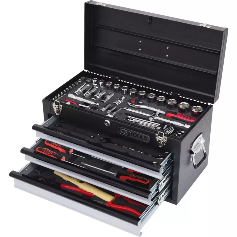 Mehāniķu instrumentu komplekts KS Tools 918.0200 99 instrumenti Hroma-vanādija tērauds