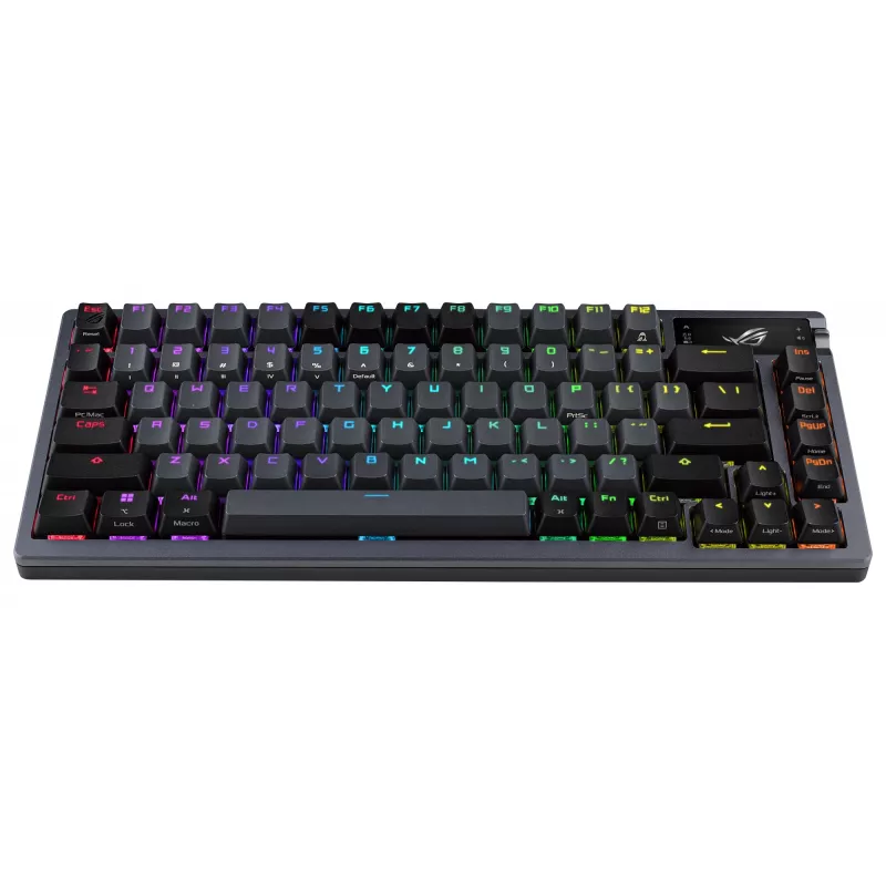 Bezvadu mehāniskā tastatūra ASUS ROG Azoth Melns — modelis 90MP0316-BKUA01, RGB fona apgaismojums