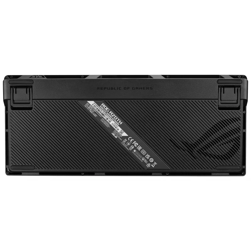 Bezvadu mehāniskā tastatūra ASUS ROG Azoth Melns — modelis 90MP0316-BKUA01, RGB fona apgaismojums