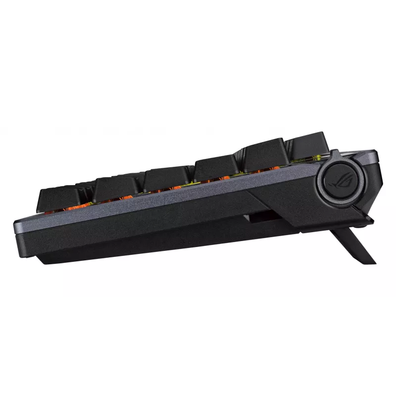 Bezvadu mehāniskā tastatūra ASUS ROG Azoth Melns — modelis 90MP0316-BKUA01, RGB fona apgaismojums