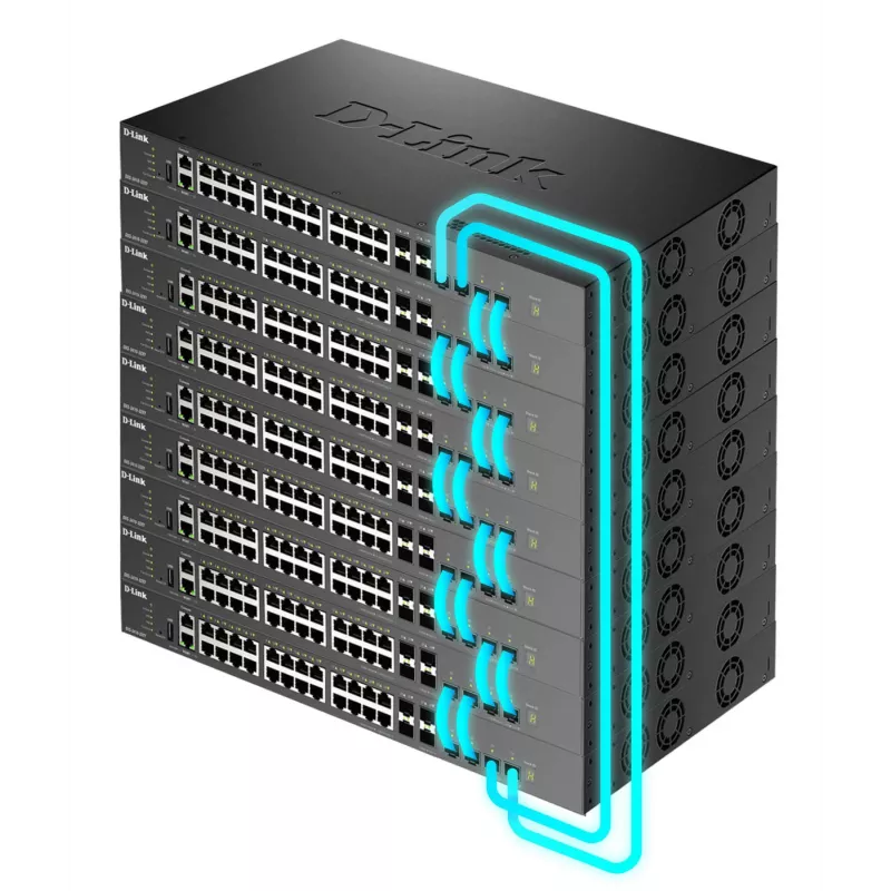 D-Link Layer 3 Stackable 10 Gigabit Managed Switches, Managed, L3, Fast Ethernet (10/100), Full duplex, Rack mounting