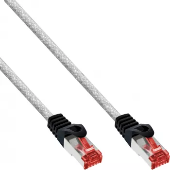 InLine komutācijas kabelis S/FTP PiMF Cat.6 250MHz PVC varš caurspīdīgs 7.5m