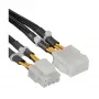 InLine Power Extension Internal 2x4pin vīr. / 8 Pin siev., mātesplatei, 0,30 m