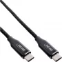 InLine Magnetic USB-C kabelis, USB-C vīr./vīr., 100 W, melns, 1 m
