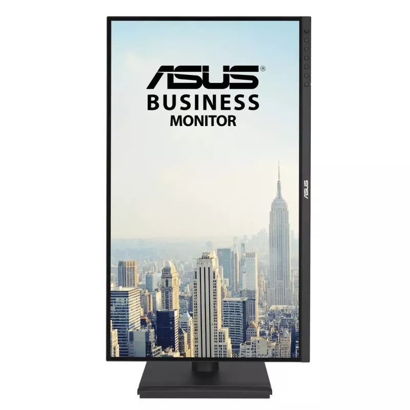 Monitors ASUS BE27AQG 27 collas (68,6 cm) IPS Quad HD 2560x1440, 5 ms, USB 3.2 centrmezgls, iebūvēti skaļruņi, VESA, augstuma regulēšana — melns
