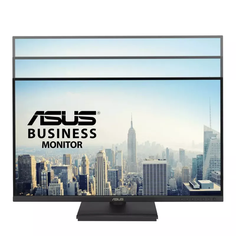 Monitors ASUS BE27AQG 27 collas (68,6 cm) IPS Quad HD 2560x1440, 5 ms, USB 3.2 centrmezgls, iebūvēti skaļruņi, VESA, augstuma regulēšana — melns