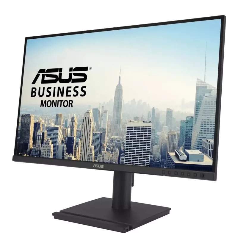 Monitors ASUS BE27AQG 27 collas (68,6 cm) IPS Quad HD 2560x1440, 5 ms, USB 3.2 centrmezgls, iebūvēti skaļruņi, VESA, augstuma regulēšana — melns