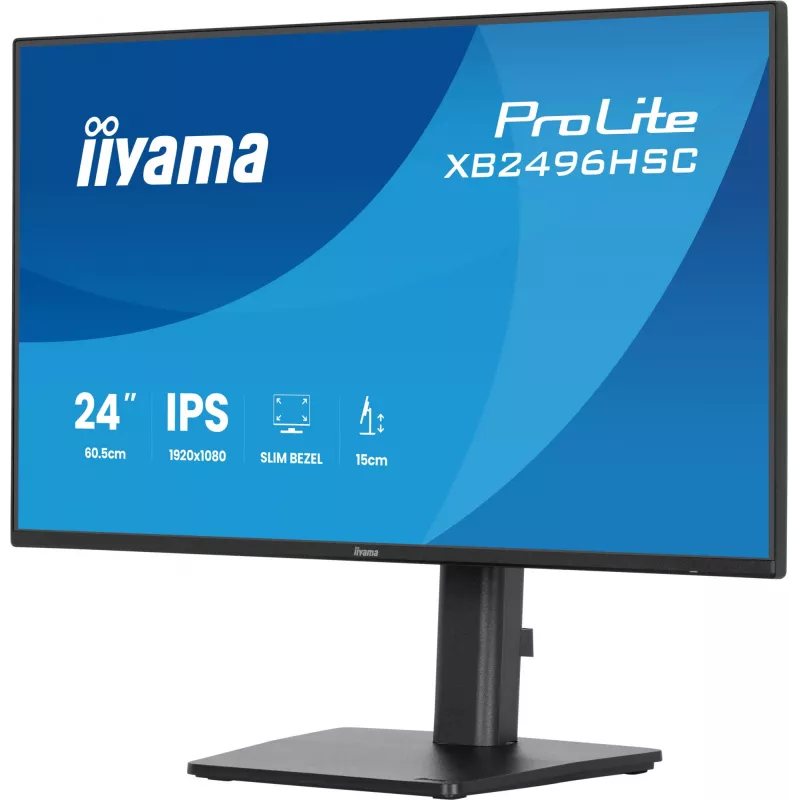 iiyama ProLite XB2496HSC-B1 datora monitors 60,5 cm (23,8 collas) 1920 x 1080 pikseļi Full HD LED Melns