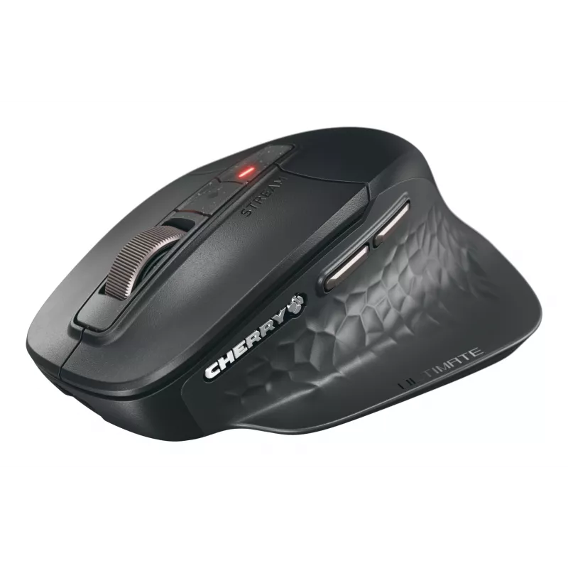 CHERRY Stream galddatoru komplekts, vadu un bezvadu, USB + RF bezvadu + Bluetooth, Šķērveida taustiņu mehānisms, QWERTZ, LED, Melns