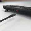 CHERRY Stream galddatoru komplekts, vadu un bezvadu, USB + RF bezvadu + Bluetooth, Šķērveida taustiņu mehānisms, QWERTZ, LED, Melns
