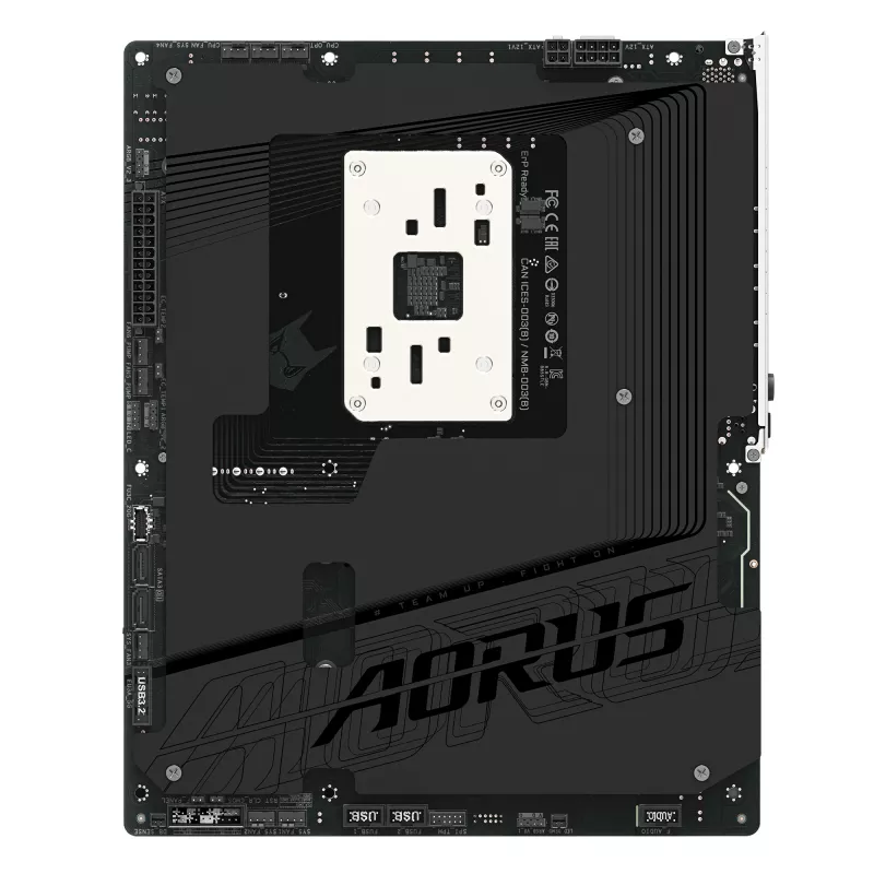 Pamatplate GIGABYTE B850 AORUS STEALTH — ATX, Socket AM5, AMD B850, DDR5 līdz 8200MHz (OC), 14+2+2 VRM, 2xPCIe5.0, 2xPCIe4.0 M.2, Wi‑Fi 7, 5GbE