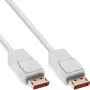 DisplayPort kabelis InLine 17201W, DisplayPort–DisplayPort, 1 m, balts