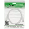 DisplayPort kabelis InLine 17202W, DisplayPort–DisplayPort, 2 m, balts, 7 mm diametrs