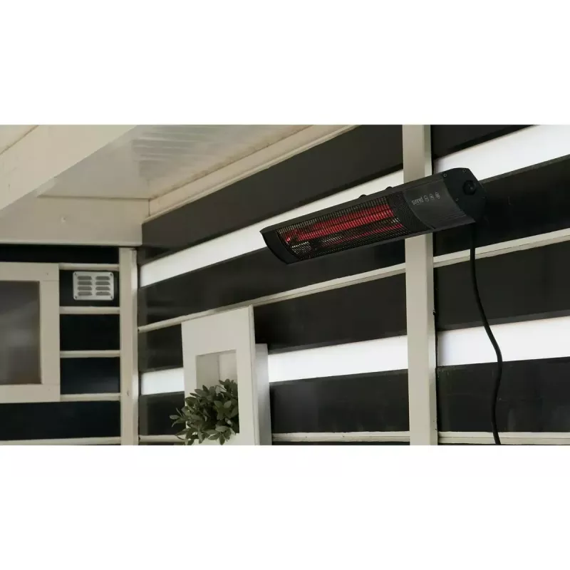 Infrasarkanais sildītājs SUNRED RD-DARK-20, 2000 W, piestiprināms pie sienas, IP55, melns