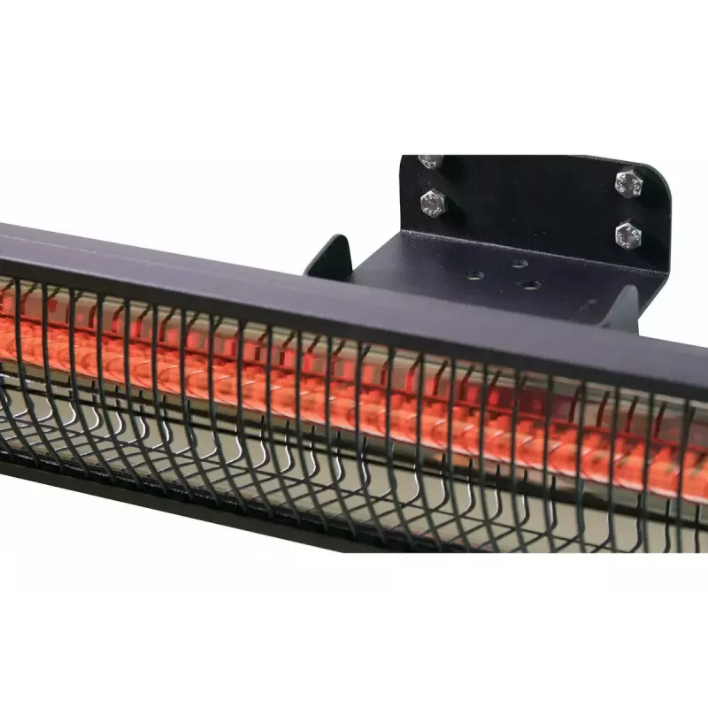 Infrasarkanais sildītājs SUNRED RD-DARK-20, 2000 W, piestiprināms pie sienas, IP55, melns