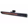 Infrasarkanais sildītājs SUNRED RD-DARK-20, 2000 W, piestiprināms pie sienas, IP55, melns