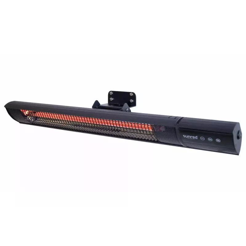 Infrasarkanais sildītājs SUNRED RD-DARK-20, 2000 W, piestiprināms pie sienas, IP55, melns