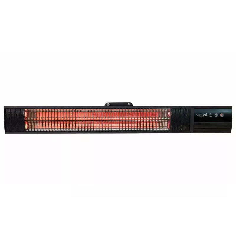 Infrasarkanais sildītājs SUNRED RD-DARK-20, 2000 W, piestiprināms pie sienas, IP55, melns