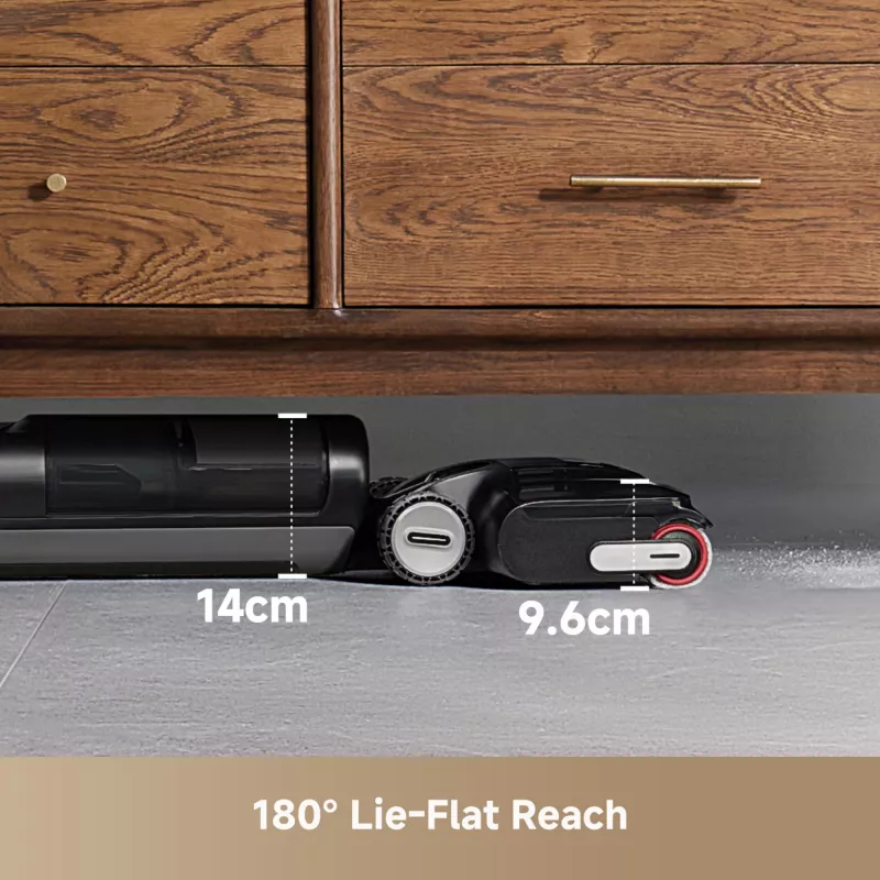 Dreame H12 Pro FlexReach, 2-in-1 stieņa putekļsūcējs, Bezmaisiņa, Melns, 0.78 L, 0.7 L, Taisnstūra