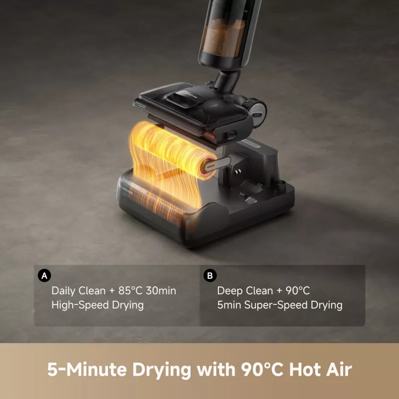 Dreame H12 Pro FlexReach, 2-in-1 stieņa putekļsūcējs, Bezmaisiņa, Melns, 0.78 L, 0.7 L, Taisnstūra