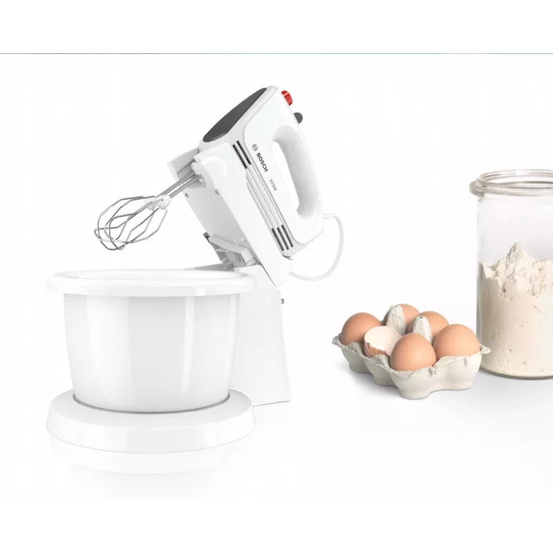 Bosch MFQ2600G rokas mikseris ar statīva bļodu 375 W balts