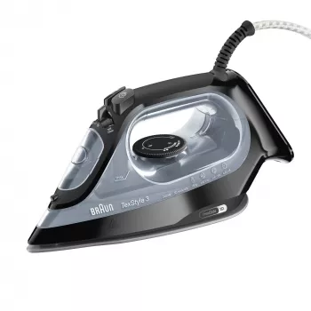 Braun TexStyle 3 SI3055BK tvaika gludeklis keramikas zole 2400 W melns