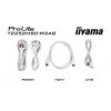 Monitors IIYAMA ProLite T2252MSC-W2AG 21,4 collu (54,5 cm) Full HD 1920x1080 LCD skārienjūtīgs ekrāns, 5 ms, USB 3.2 centrmezgls, skaļruņi, VESA, balts