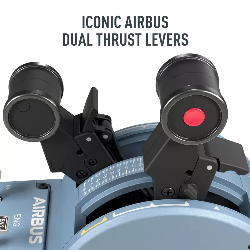 Thrustmaster TCA Quadrant Airbus Edition Melns, Blue Flight Sim PC