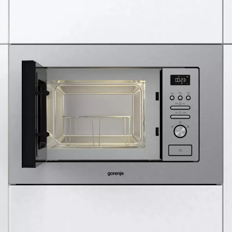 Gorenje BM201AG1X Nerūsējošais tērauds Grila mikroviļņu krāsns Iebūvējama 20 L 800 W