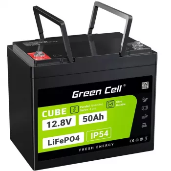 UPS baterija zaļa Cell LFPGC12V50AH litija dzelzs fosfāts 12V 50Ah 640Wh, 75A izlāde