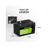Uzlādējama rūpnieciskā baterija zaļa Cell LFPGC12V10AH 12,8 V 10 Ah LiFePO4, 155x100x100 mm, 2 kg