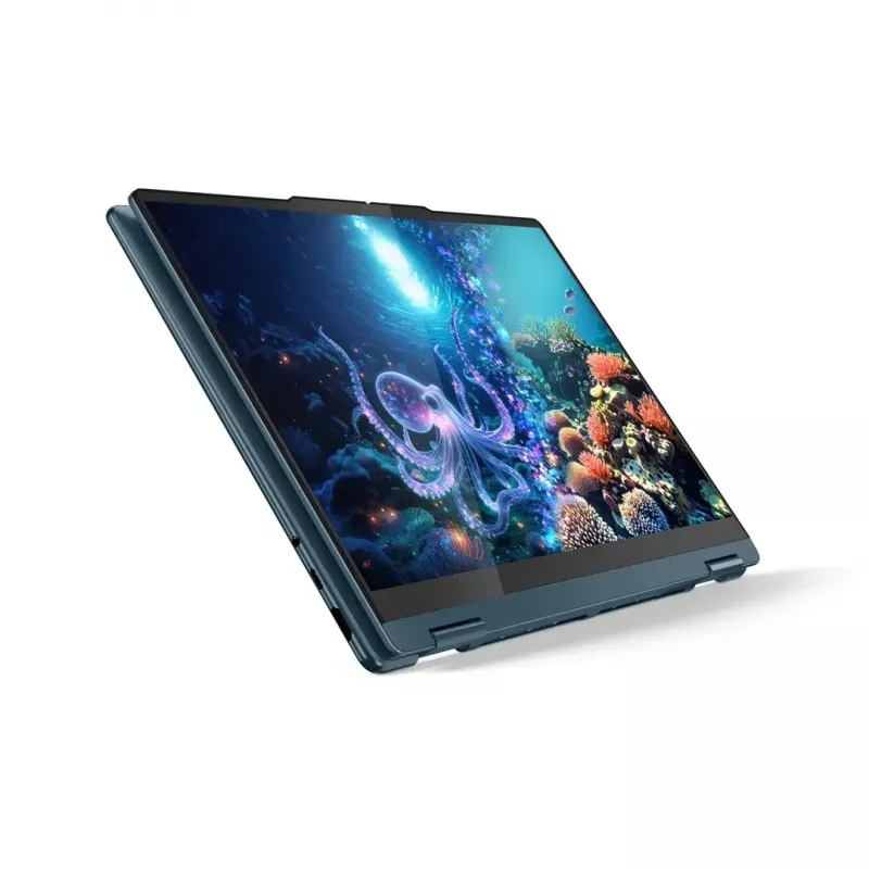 2-in-1 klēpjdators Lenovo Yoga 7 14 collu OLED skārienjūtīgs, Ryzen AI 5 340, 16 GB LPDDR5, 512 GB SSD, Radeon 840M, 70 Wh, Tidal Teal