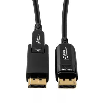 Microconnect DP-MMG-1500MBV1.4OP DisplayPort kabelis 15 m Melns