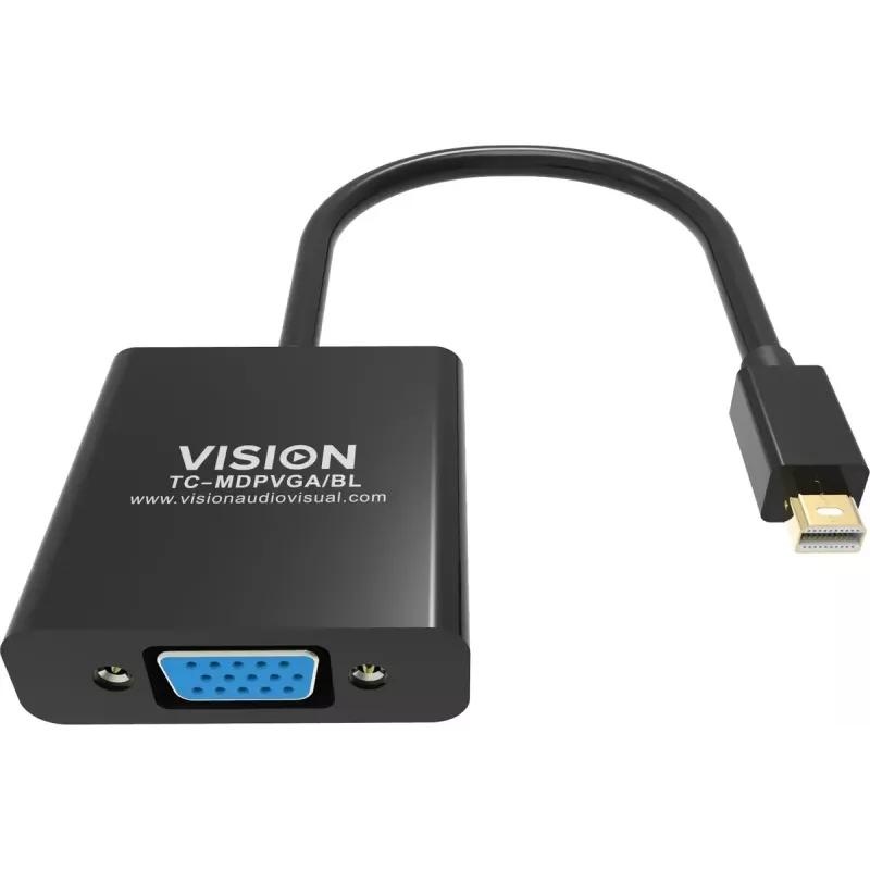 Video kabeļa adapteris Mini DisplayPort uz VGA Vision TC-MDPVGA/BL