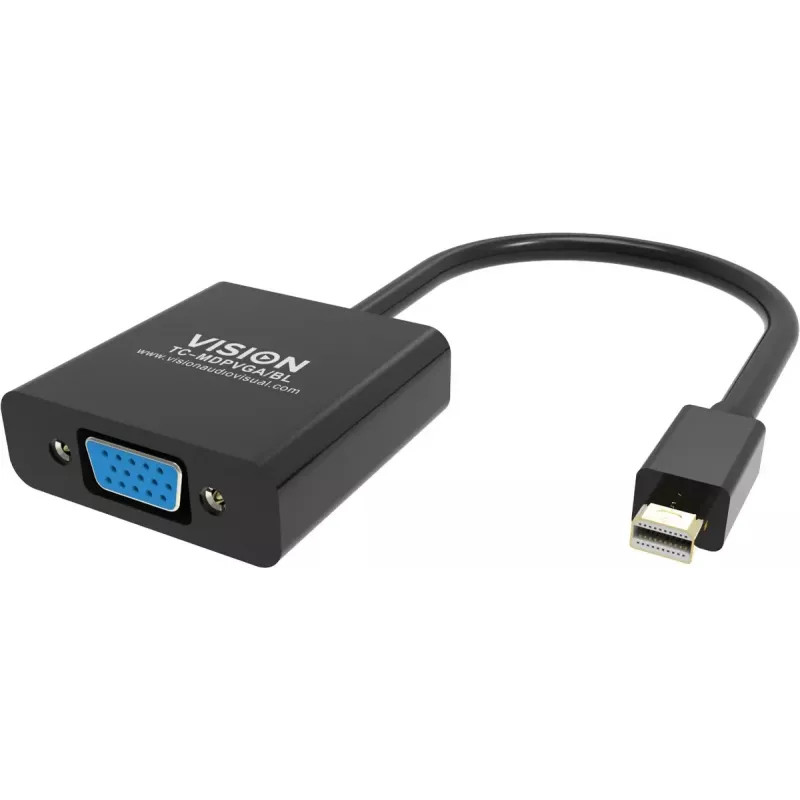 Video kabeļa adapteris Mini DisplayPort uz VGA Vision TC-MDPVGA/BL