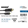 Microconnect USB3.1CHDMI10OP video kabeļa adapteris 10 m USB Type-C HDMI melns