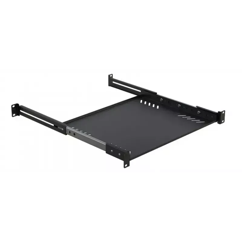Plaukta plaukts Lanview LVR1U-SLIDE-600MM-BL — 1U bīdāms 600 mm melns