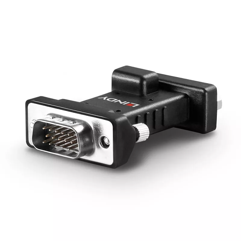 Lindy VGA EDID emulators, melns, 3840 x 2160 pikseļi, metāls, līdzstrāva, 5 V, 48 mm