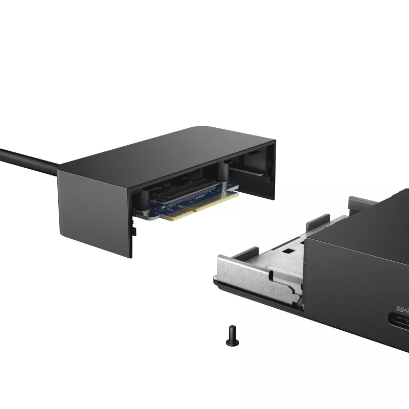 DELL WD19 vadu USB 3.2 Gen 1 (3.1 Gen 1) Type-C melna