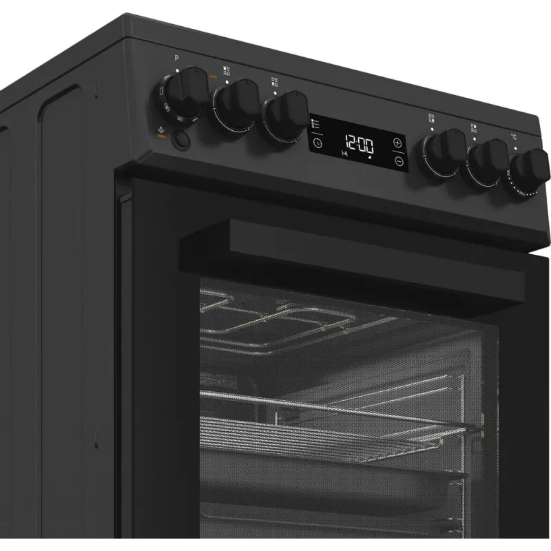 Whirlpool W5V8LCSA Brīvi stāvoša plīts Elektriskā Keramiskā plīts virsma Antracīta