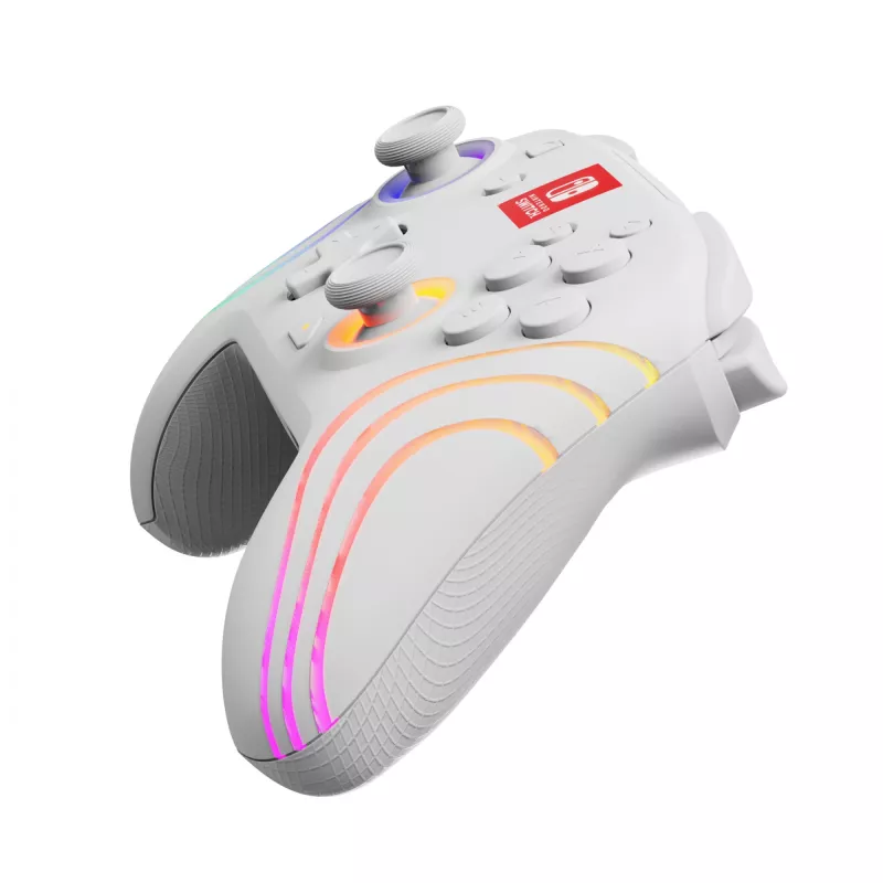 Afterglow Wave balta USB Gamepad Analogue / Digital Nintendo Switch, Nintendo Switch Lite, Nintendo Switch OLED